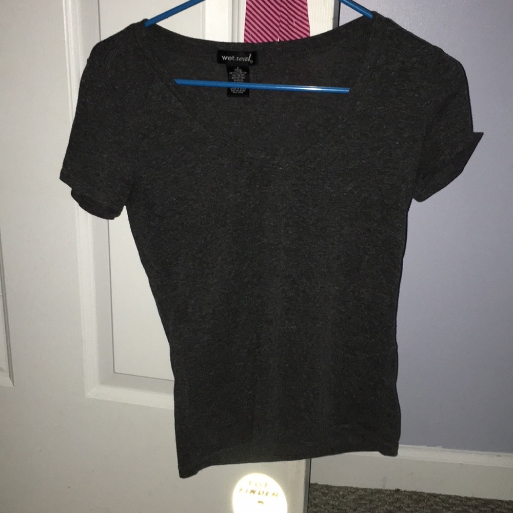 **PRICES NEGOTIABLE** dark gray wet seal shirt